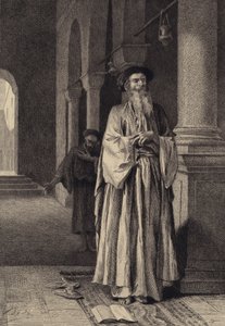 Il fariseo e il pubblicano da after Albert Robida