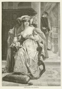 Portia e i forzieri da after Alexandre Cabanel