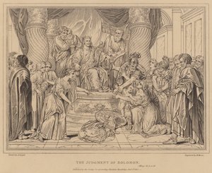 Il giudizio di Salomone, 1 Re da after Antoine Coypel