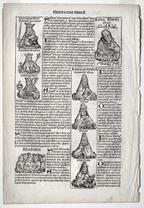 Pagina Genealogica; pubblicata nella Cronaca di Norimberga da Hartmann Schedel da after Augustin Pajou