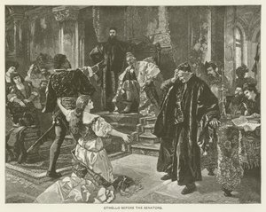 Otello davanti ai senatori da after Carl Ludwig Friedrich Becker