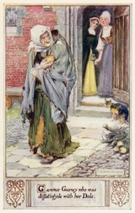 Gammer Gurney che era insoddisfatta della sua elemosina da after Charles Edmund Brock