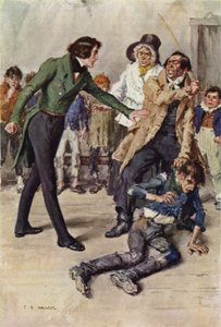 Illustrazione per Nicholas Nickleby da after Charles Edmund Brock