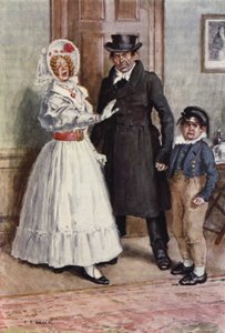 Illustrazione per Nicholas Nickleby da after Charles Edmund Brock