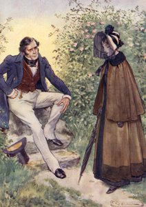 Jane Eyre incontra Mr Rochester presso lo stile da after Charles Edmund Brock