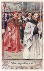 Che prete pomposo è! da after Charles Edmund Brock