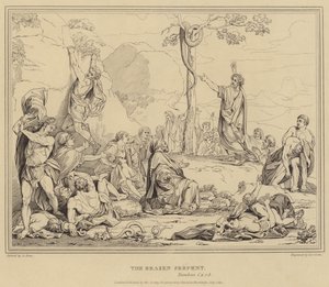 Il serpente di bronzo, Numeri da after Charles Le Brun