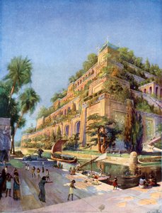 Bella ricostruzione dei Giardini Pensili di Babilonia