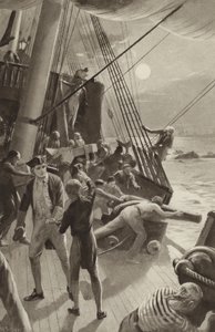La nave del capitano James Cook in difficoltà al largo di Cape Tribulation da after Charles Mills Sheldon