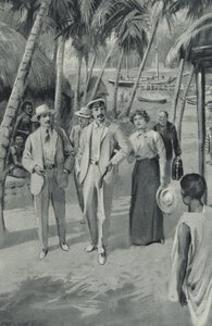 Robert Louis Stevenson e i suoi amici arrivano a Samoa