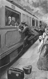 Attacco di Sipido a Re Edoardo a Bruxelles, 4 aprile 1900 da after Charles Mills Sheldon