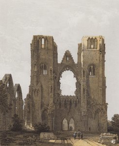 Cattedrale di Elgin da after David Roberts