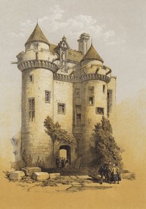 Grande ingresso al Palazzo di Falkland da after David Roberts