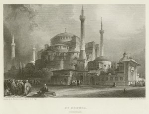 Santa Sofia, Costantinopoli da after David Roberts