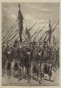 Le bandiere portate in processione da after Denis Auguste Marie Raffet