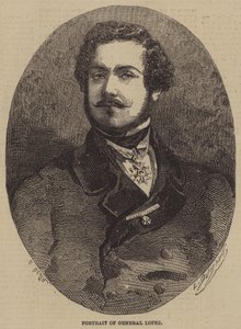 Ritratto del generale Lopez da after Edmond Morin