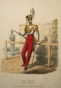 Maestro della Banda dei Marines Reali, c.1830 da after Edward Hull