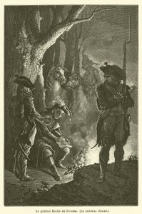 Il generale Hoche al bivacco, il generale Hoche da after Emile Antoine Bayard