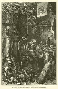 La scimmia del calzolaio Blondeau da after Emile Antoine Bayard