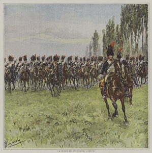 La carica dei granatieri a cavallo da after Felicien baron de Myrbach Rheinfeld