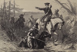 Il maggiore Washington nella sua missione al comandante francese da after Felix Octavius Carr Darley