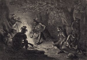 Prigionieri dalla valle del Wyoming da after Felix Octavius Carr Darley
