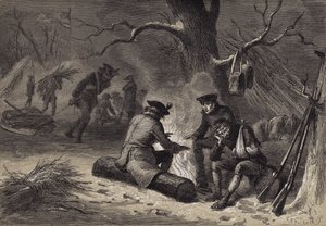 Le truppe americane a Valley Forge da after Felix Octavius Carr Darley