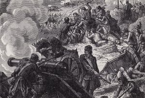 La battaglia di Bunker Hill da after Felix Octavius Carr Darley