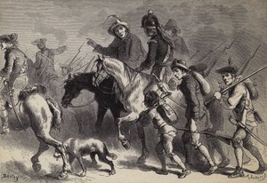 Rivolta della yeomanry del New England da after Felix Octavius Carr Darley