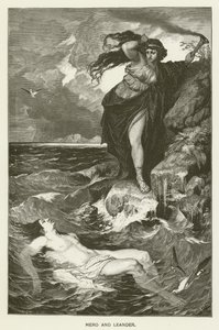 Ero e Leandro da after Ferdinand Keller