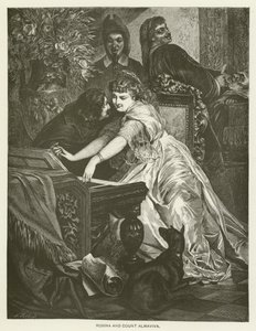 Rosina e Conte Almaviva da after Ferdinand Keller