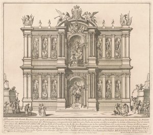 La Seconda Macchina per la Chinea del 1746: I Territori del Regno di Napoli da after Francisco Preciado de la Vega Miguel