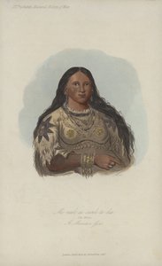 Mi-neek-ee-sunk-te-ka, Il visone, una ragazza Mandan da after George Catlin