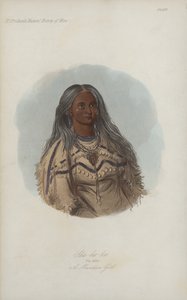 Sha-ko-ka, La menta, una ragazza Mandan da after George Catlin