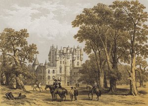 Castello di Glamis, Forfarshire da after George Cattermole