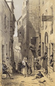 Libbertons Wynd, Edimburgo da after George Cattermole