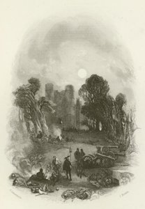 Il campo del re, prima del castello di Donnington da after George Cattermole