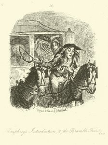 Illustrazione per Humphry Clinker di Tobias Smollett da after George Cruikshank