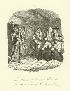 Illustrazione per Launcelot Greaves di Tobias Smollett da after George Cruikshank