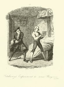 Illustrazione per Peregrine Pickle di Tobias Smollett da after George Cruikshank
