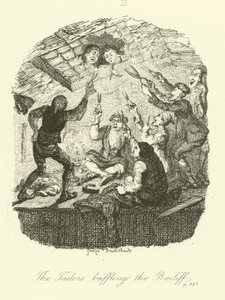 Illustrazione per Peregrine Pickle di Tobias Smollett da after George Cruikshank