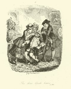 Illustrazione per Peregrine Pickle di Tobias Smollett da after George Cruikshank