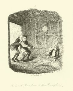 Illustrazione per Roderick Random di Tobias Smollett da after George Cruikshank