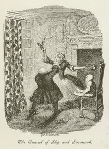 Illustrazione per Tristram Shandy da after George Cruikshank