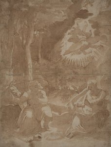 Riposo durante la Fuga in Egitto da after Girolamo Muziano