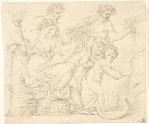 Persefone e Dioniso da after Giulio Romano