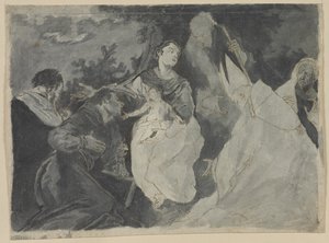 Madonna col Bambino e Santi da after Giuseppe Bazzani