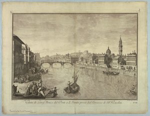 Veduta di Firenze, Tavola dalla "Scelta di XXIV Vedute delle principali contrade, piazze, chiese, e palazzi della Città di Firenze" da after Giuseppe Zocchi