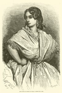 Giovane donna, al mercato di Valencia da Gustave after Dore