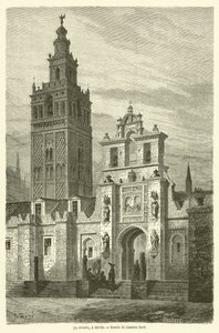 La Giralda, a Siviglia da Gustave after Dore